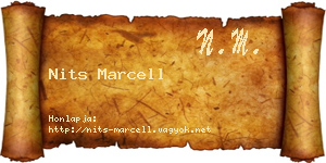 Nits Marcell névjegykártya